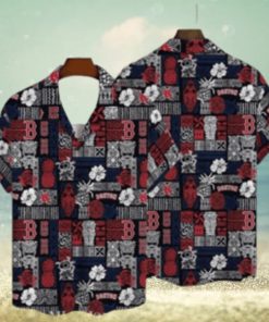 Red Sox Tiki Luau Party Hawaiian Shirt