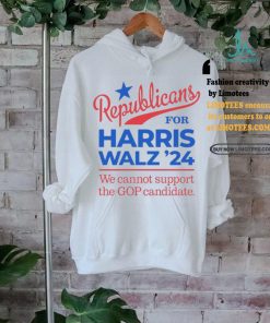 Republicans For Harris Walz, We Can’t Support Trump T Shirt