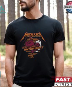 Retro Brand Black Virginia Tech Hokies Metallica Retro T Shirt