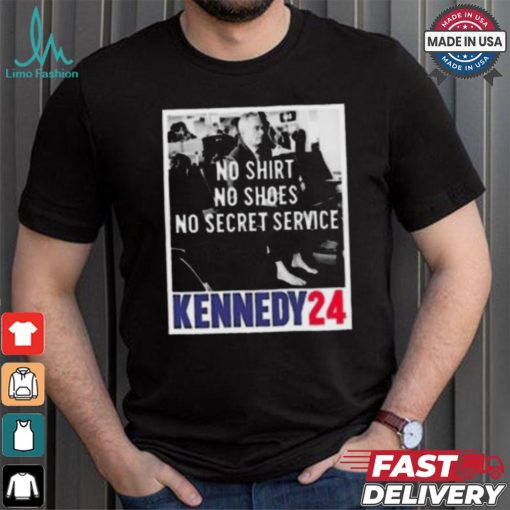 Rfk no shirt no shoes no secret service kennedy 24 shirt