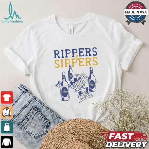 Rippers And Sippers Michelob Golden Light Beer T shirt