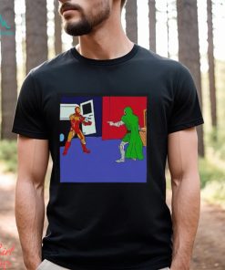 Robert Downey Jr Iron Man And Doctor Doom Pointing Meme Shirt