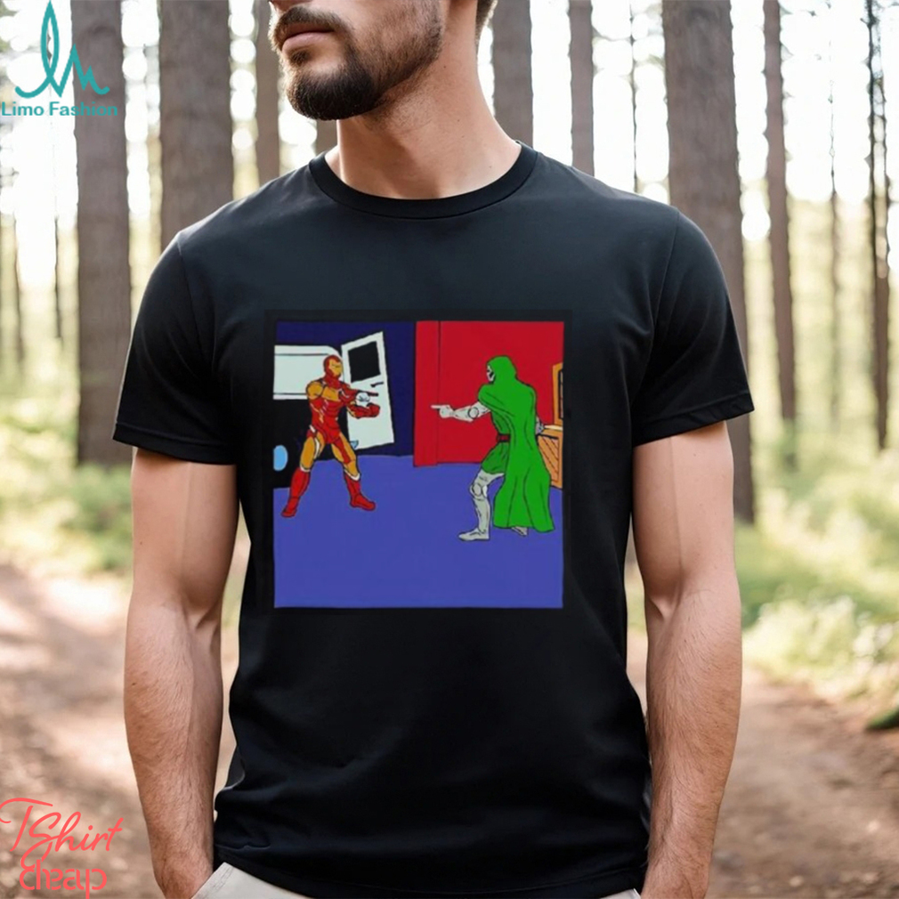 Robert Downey Jr Iron Man And Doctor Doom Pointing Meme Shirt Robert Downey Jr Iron Man And Doctor Doom Pointing Meme Shirt