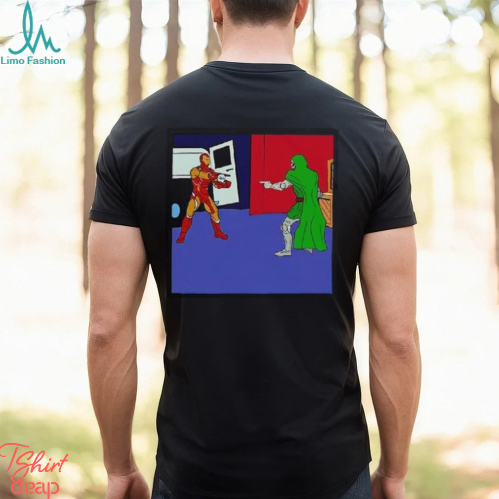 Robert Downey Jr Iron Man And Doctor Doom Pointing Meme Shirt Robert Downey Jr Iron Man And Doctor Doom Pointing Meme Shirt
