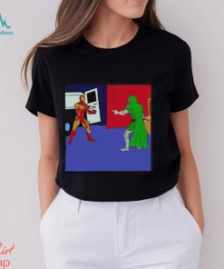 Robert Downey Jr Iron Man And Doctor Doom Pointing Meme Shirt