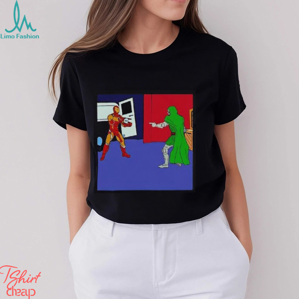 Robert Downey Jr Iron Man And Doctor Doom Pointing Meme Shirt Robert Downey Jr Iron Man And Doctor Doom Pointing Meme Shirt