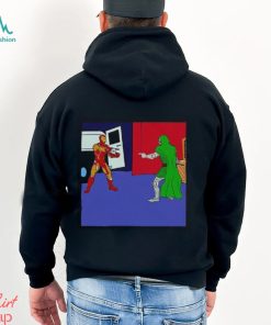 Robert Downey Jr Iron Man And Doctor Doom Pointing Meme Shirt