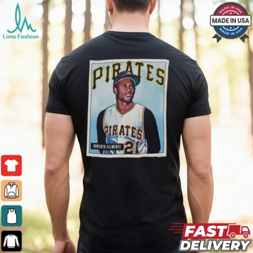 Roberto Clemente Black Pittsburgh Pirates Collectors Connection T Shirt