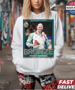 Rowan Crothers Bronze Men’s 50m Freestyle Paralympics Australia poster t shirt