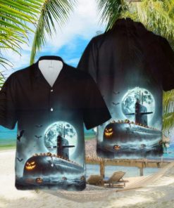 Royal Navy Vanguard class Submarine Halloween Hawaiian Shirt