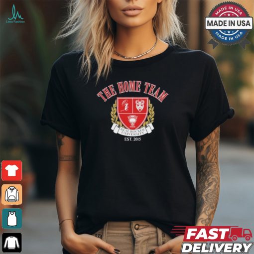 Rru crest the home team real rocker university T shirt