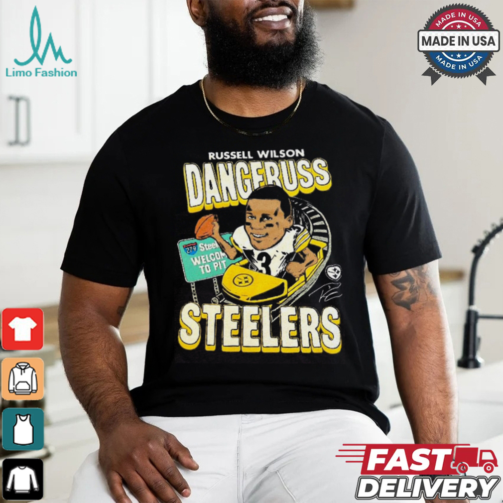 Russell wilson dangeruss steelers shirt Russell wilson dangeruss steelers shirt