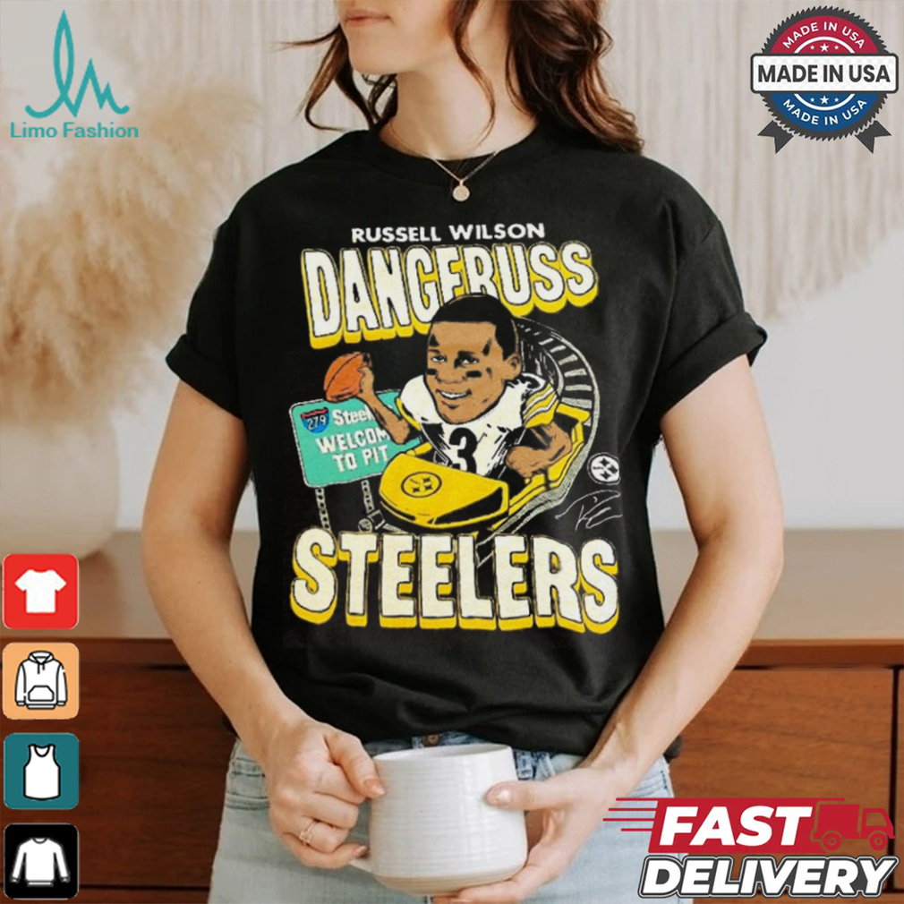 Russell wilson dangeruss steelers shirt Russell wilson dangeruss steelers shirt