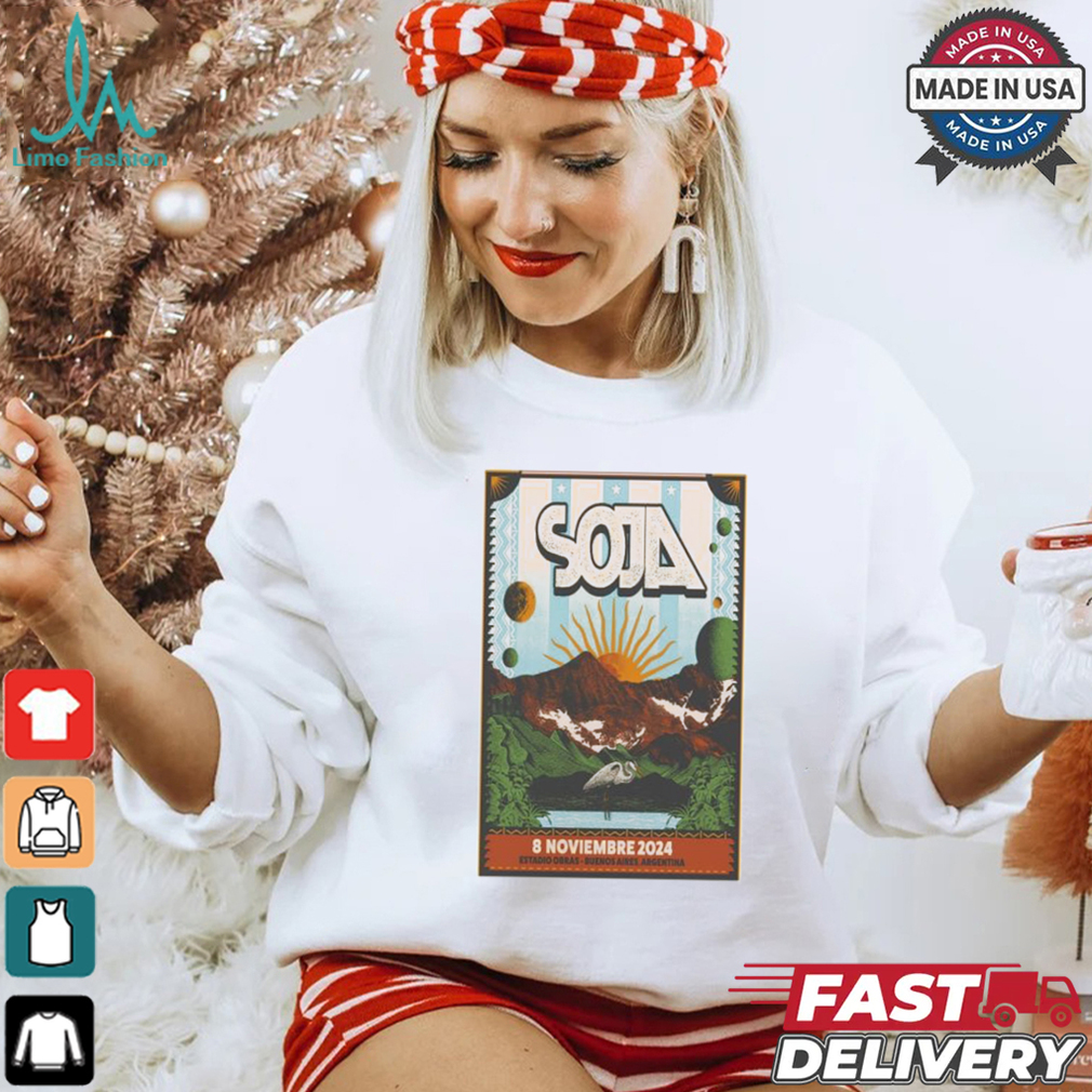 SOJA November 8 2024 Buenos Aires AR Event Poster T Shirt SOJA November 8 2024 Buenos Aires AR Event Poster T Shirt