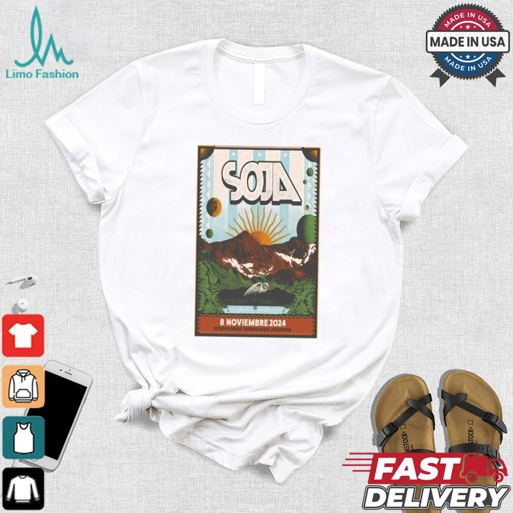 SOJA November 8 2024 Buenos Aires AR Event Poster T Shirt SOJA November 8 2024 Buenos Aires AR Event Poster T Shirt