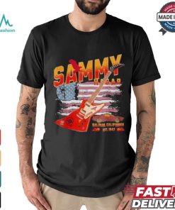Sammy Red Guitar Rock Both Worlds VH Tour Concert 2024 T Shirt