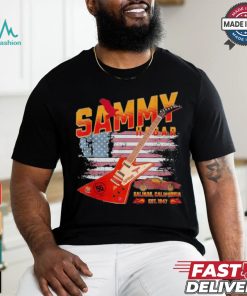 Sammy Red Guitar Rock Both Worlds VH Tour Concert 2024 T Shirt