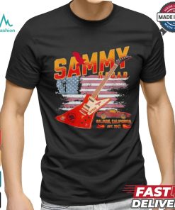 Sammy Red Guitar Rock Both Worlds VH Tour Concert 2024 T Shirt