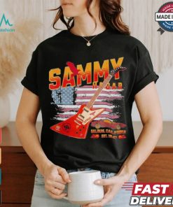 Sammy Red Guitar Rock Both Worlds VH Tour Concert 2024 T Shirt