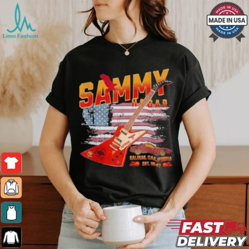 Sammy Red Guitar Rock Both Worlds VH Tour Concert 2024 T Shirt