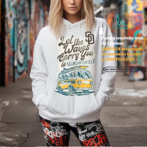 San Diego Padres Margaritaville Bus Waves Graphic Pullover Shirt