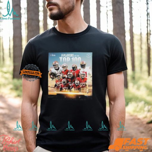 San Francisco 49ers 9 Players In The NFL Top 100 Most In The NFL Classic T Shirt