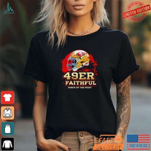 San Francisco 49ers Faithful Kings Of The West Helmet Shirt