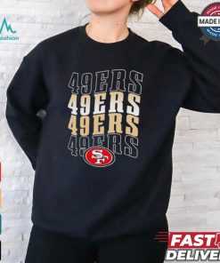 San Francisco 49ers Football Team Text Stack Graphic Shirt