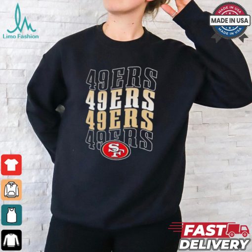 San Francisco 49ers Football Team Text Stack Graphic Shirt