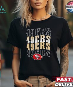 San Francisco 49ers Football Team Text Stack Graphic Shirt