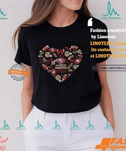 San Francisco 49ers Go Niners Football Lover Heart T Shirt