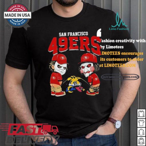 San Francisco 49ers NFL Halloween Peeing Funny Shirt