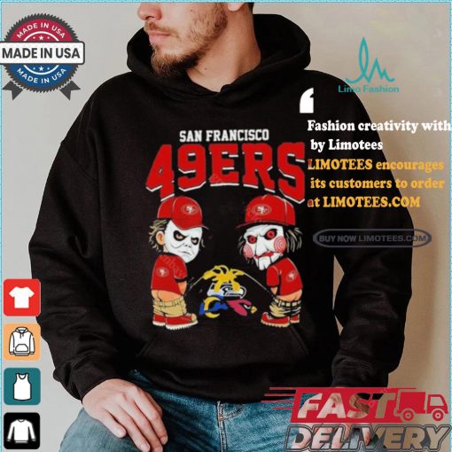 San Francisco 49ers NFL Halloween Peeing Funny Shirt