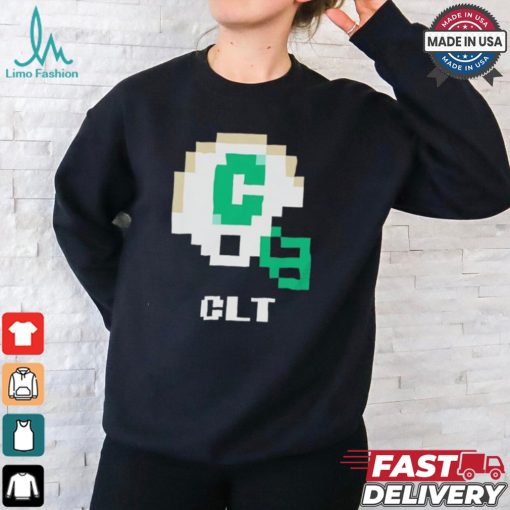 San Francisco 49ers Tecmo Charlotte 49ers Football Helmet Pixel Shirt