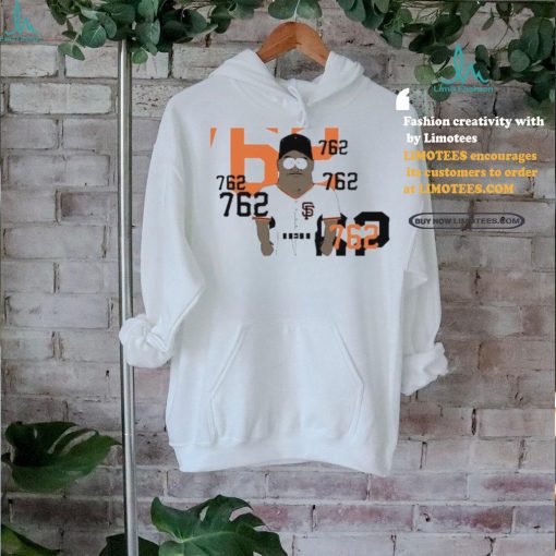San Francisco Giants Barry Bonds 762 Career Home Run Cartoon Shirt