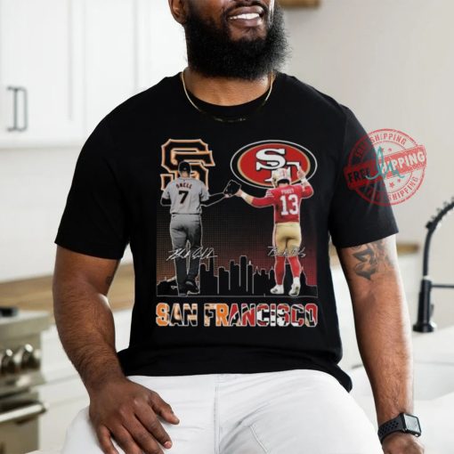 San Francisco Giants Blake Snell San Francisco 49ers Brock Purdy The Stars Signatures T shirt