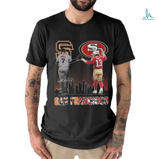 San Francisco Giants Blake Snell San Francisco 49ers Brock Purdy The Stars Signatures T shirt