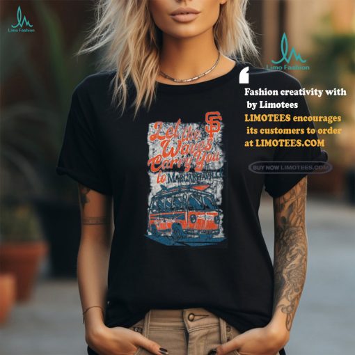 San Francisco Giants Margaritaville Bus Waves Graphic T Shirt