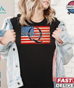 Sandi Bachom Q Where We Go One We Go All Usa Flag T shirt