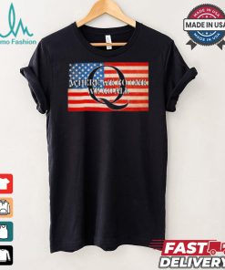 Sandi Bachom Q Where We Go One We Go All Usa Flag T shirt