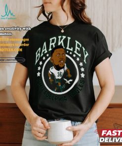 Saquon Barkley Philadelphia Eagles Homage Caricature Player Tri Blend T Shirt
