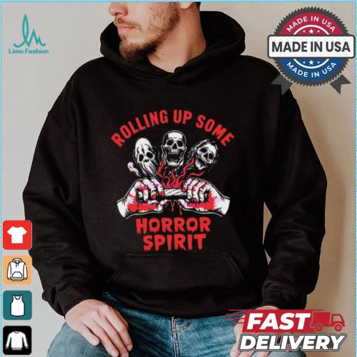 Scary Characters Rolling Up Some Horror Spirit shirt