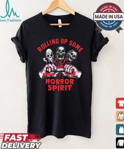 Scary Characters Rolling Up Some Horror Spirit shirt
