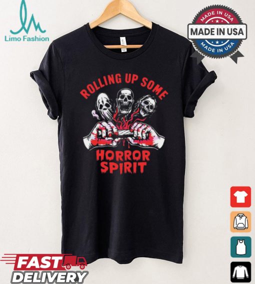 Scary Characters Rolling Up Some Horror Spirit shirt