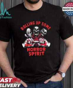 Scary Characters Rolling Up Some Horror Spirit shirt