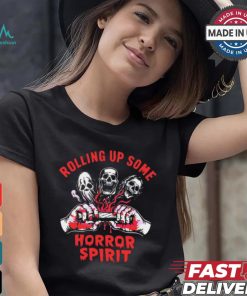 Scary Characters Rolling Up Some Horror Spirit shirt