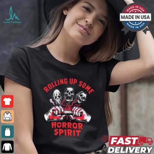 Scary Characters Rolling Up Some Horror Spirit shirt