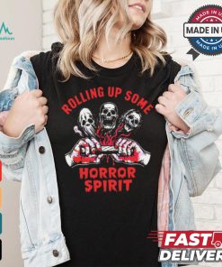 Scary Characters Rolling Up Some Horror Spirit shirt