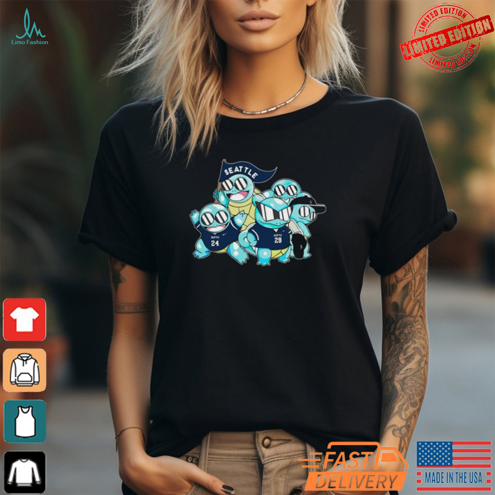 Seattle Mariners Pokémon Squirtle Shirt Seattle Mariners Pokémon Squirtle Shirt