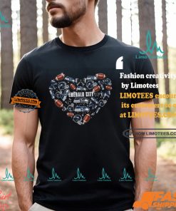 Seattle Seahawk Emerald City Football Lover Heart T Shirt